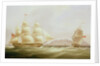 The ships 'Vigilant' and 'Harpooner' offshore by William John Huggins
