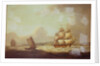 The East Indiaman 'Hindustan' in a breeze by Thomas Luny