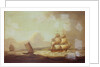 The East Indiaman 'Hindustan' in a breeze by Thomas Luny