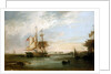 The yacht 'Isabel' Lying off Deptford by George Chambers the Elder
