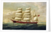 The barque J H Marsters in full sail by William Horde Yorke