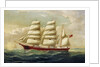The barque J H Marsters in full sail by William Horde Yorke