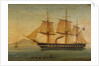 The frigate HMS 'Liffey' by Tommaso de Simone
