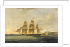 The ship 'Matilda' and cutter 'Zephyr' by James Miller Huggins