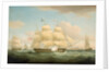The East Indiamen 'Minerva', 'Scaleby Castle' and 'Charles Grant' by Thomas Whitcombe