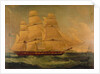 The East Indiaman 'Providence' by Thomas Whitcombe