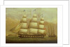 The ship 'Queen' by British School