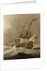 HMS 'Resolution' in a gale by Willem Van de Velde the Younger
