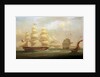 The East Indiaman 'Roxburgh Castle' with the ship 'Sir Edward Paget' off Dover by William John Huggins