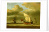 The yacht 'Royal Escape' close-hauled in a breeze by Willem Van de Velde the Younger