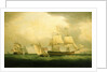 The cutter 'Mary Ann' and HMS 'Sylph' by Thomas Whitcombe