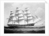 The ship 'Tyburnia' (1857) by British School