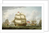The 'Victory' sailing from Spithead by Robert Dodd