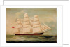 The ship 'Windhover' by British School