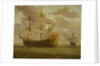 HMS 'Woolwich' before a light breeze by Willem van de Velde the Elder