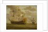 HMS 'Woolwich' before a light breeze by Willem van de Velde the Elder