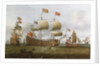 HMS 'Britannia' in two positions by Isaac Sailmaker
