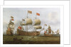HMS 'Britannia' in two positions by Isaac Sailmaker