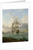 HMS 'Britannia' leaving a Mediterranean harbour by Robert Strickland Thomas
