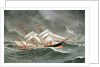 The barque 'Camphill' in a rough sea by Joseph Fannen