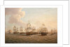 Rodney's fleet taking in prizes after the Moonlight Battle, 16 January 1780 by Dominic Serres the Elder