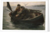 Hauling in the lobster pot by Herbert E. Butler