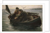 Hauling in the lobster pot by Herbert E. Butler
