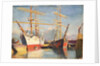 The 'Castle Holme' in Surrey commercial dock by John Everett