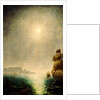 Moonlight view over Table Bay showing Halley's comet by Charles Piazzi Smyth