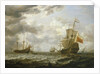 The 'Brederode' off Hellevoetsluis by Simon de Vlieger
