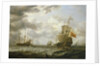 The 'Brederode' off Hellevoetsluis by Simon de Vlieger