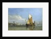 Hay barge off Greenwich by Edward William Cooke