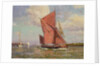 The Medway sailing barge 'Cerf' on the River Crouch, Essex by Cornelius Wagner