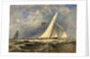 The 193 ton yacht 'Alarm' in a light swell by JM Gilbert