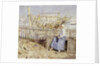 The boat builder's yard, Cancale, Brittany by Henry Herbert La Thangue