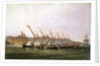 Captain Robert Maunsell capturing French gunboats off Java, July 1811 by William John Huggins