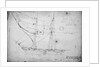 Sketch of sailing vessel 'Daring' and detail of her figurehead by Thomas Robert Strickland