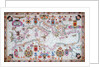 Chart of the entire Mediterrean, 17th century by Cavolini