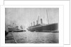 Passenger liner 'Titanic' (Br, 1912) Oceanic Steam Nav Co Ltd, (Ismay Imrie & Co Ltd, managers) (White Star Line): at Belfast with the 'Olympic'; bow just out of picture by unknown