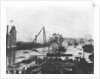 Japanese battleship HIJMS 'Shikishima' (1898) being launched from Thames Iron Works in 1898 by unknown