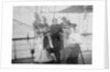 Group portrait including Mr Hill of the Seamen's Institution on deck, at Iquique, Chile by unknown