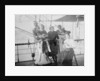Group portrait including Mr Hill of the Seamen's Institution on deck, at Iquique, Chile by unknown