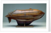Full hull model, life-saving capsule, starboard broadside by R. F. Wells