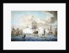 George III reviewing the Fleet at Spithead, 22 June 1773, depicting HMS 'Royal Oak' by John Cleveley