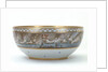 Porcelain bowl painted with scene of the Battle of Copenhagen, 1801 by Royal Danish Porcelain Manufactory