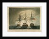 'Le Droits de L'Homme', a French 74 gun ship, ... attacked by his Majesty's frigates the 'Indefatigable' & the 'Amazon' on the 13th & 14th January 1797 by Robert Dodd