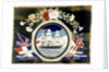Embroidery of HMS 'Warrior' by unknown