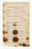 Message found by the McClintock Expedition near Point Victory, North-West Coast of King William Island, detailing the fate of the Franklin Expedition by unknown