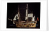 HM bark 'Endeavour', starboard broadside, revealing hull inside by Robert A. Lightley