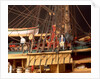 'Endeavour', detail, foremast starboard shrouds and anchors by Robert A. Lightley